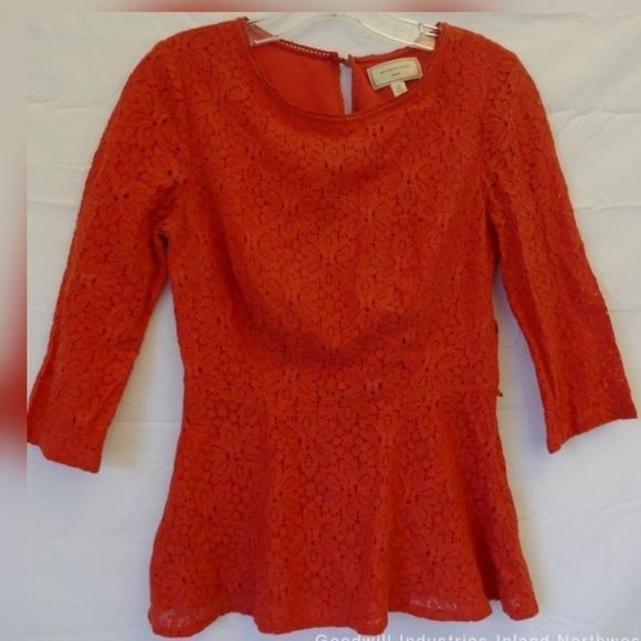 ANTHROPOLOGIE Moulinette Soeurs Peplum Blo… - Picture 6 of 14